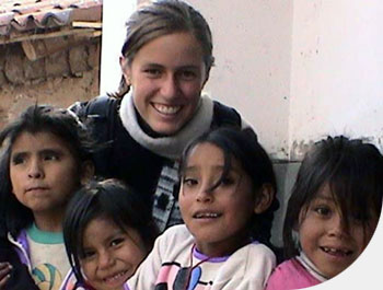 Children and volunteer